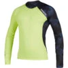 Mystic Crossfire Longsleeve Rash Vest - Navy/Lime