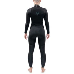 Dakine Womens Mission 4/3mm Chest-Zip Fullsuit Wetsuit - Black -Mystic Store 2021 Dakine Womens Mission Chest Zip Fullsuit Wetsuit DK21W543MZ 3