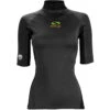 Sola Womens Short Sleeve Rash Vest - Black