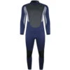 Typhoon Storm3 3/2mm Back Zip Wetsuit - Navy/ Grey Marl
