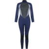 Typhoon Womens Storm3 3/2mm Backzip Wetsuit - Navy/ Grey Marl