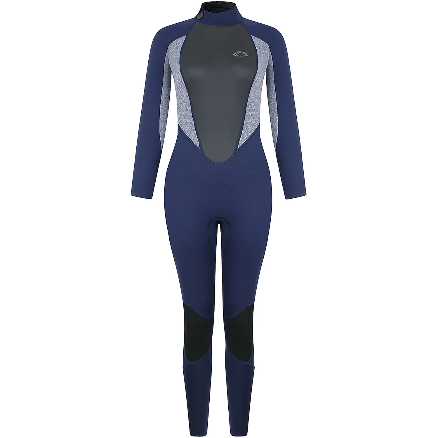 Typhoon Womens Storm3 3/2mm Backzip Wetsuit - Navy/ Grey Marl 1 Typhoon Womens Storm3 3/2mm Backzip Wetsuit - Navy/ Grey Marl