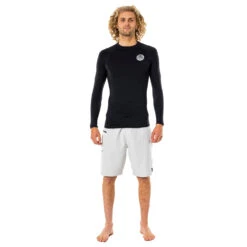 Rip Curl Thermo Long Sleeve Thermal Rash - Black -Mystic Store 2022 Rip Curl Thermpro Long Sleeve Top WLYYAM 0090 3
