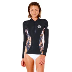 Rip Curl Womens G-Bomb 1mm Wetsuit Jacket - Black/Gold -Mystic Store 2022 Rip Curl Womens G Bomb Wetsuit Jacket 112WWJ 5040 3