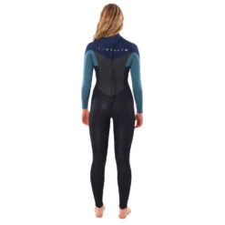 Rip Curl Womens Omega 5/3mm Back-Zip Wetsuit - Green -Mystic Store 2022 Rip Curl Womens Omega Chest Zip 53 Wetsuit Green 3