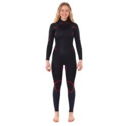 Rip Curl Womens Omega 5/3mm Back-Zip Wetsuit - Green -Mystic Store 2022 Rip Curl Womens Omega Chest Zip 53 Wetsuit Green 4
