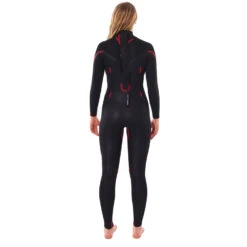 Rip Curl Womens Omega 5/3mm Back-Zip Wetsuit - Green -Mystic Store 2022 Rip Curl Womens Omega Chest Zip 53 Wetsuit Green 5