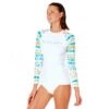 Rip Curl Womens Summer Breeze LS UV Rash Top - White