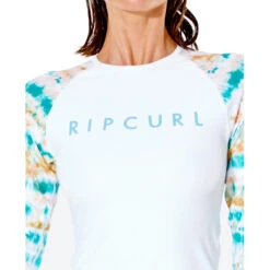 Rip Curl Womens Summer Breeze LS UV Rash Top - White -Mystic Store 2022 Rip Curl Womens Summer Breeze LS RAshguard White 117WRV 1000 5
