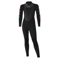 Sola Kids Fire 5/4mm Back Zip Wetsuit - Black