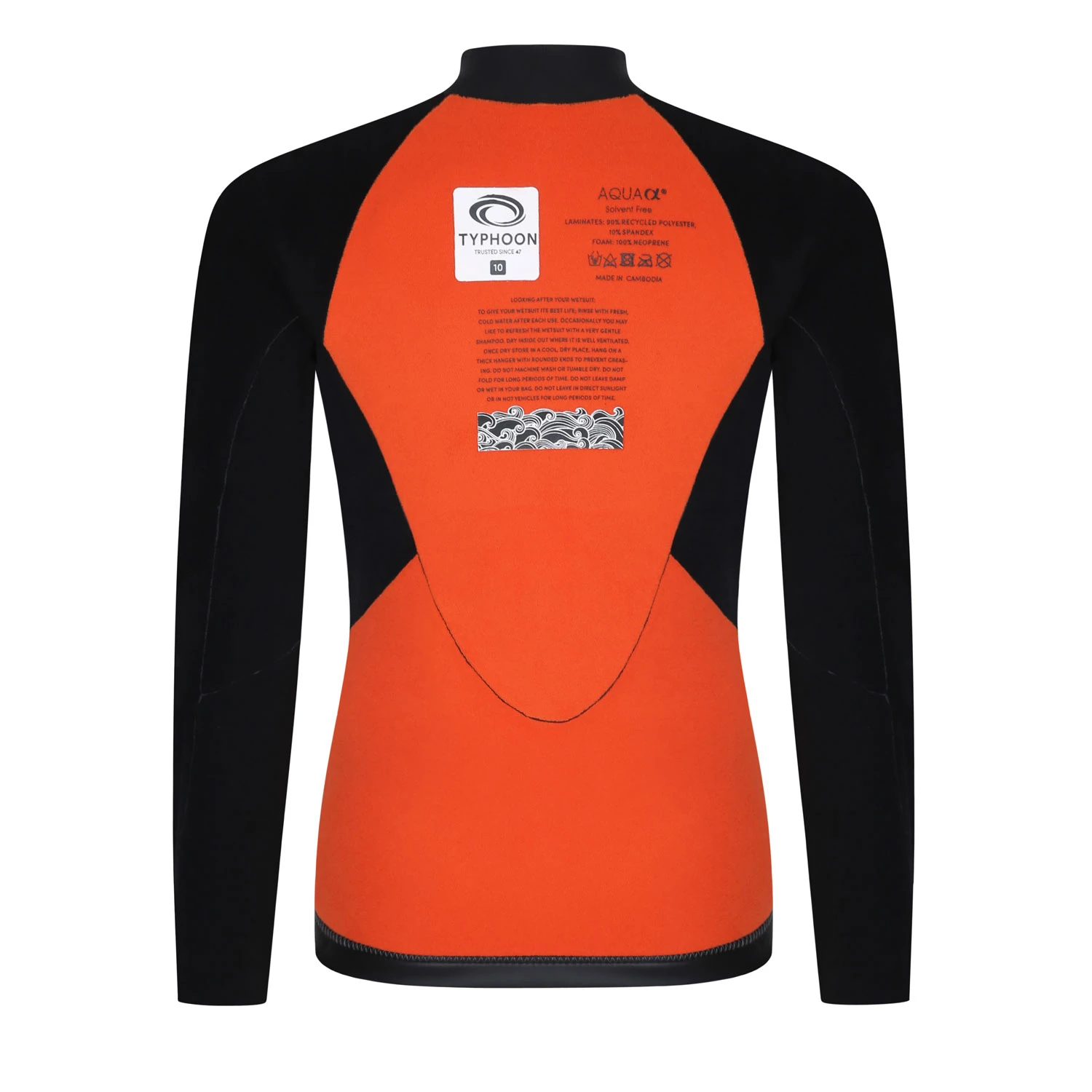 Typhoon Womens Caliso ECO 3mm Wetsuit Top - Black 4 Typhoon Womens Caliso ECO 3mm Wetsuit Top - Black - Image 4