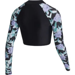 Mystic Womens Jayde Long Crop Rashvest - Black -Mystic Store 2023 Mystic Jayde Long Sleeve Cop Top 230158 900 02