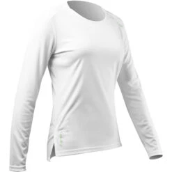 Zhik Womens UVActive Long Sleeve Quick Dry UV50+ Top - White ATP-0075 -Mystic Store 2023 Zhik UV Active TopATP 0070 W WHT SideB 0024