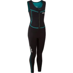 Gill Womens Dynamic Front Zip Longjane Wetsuit - Black -Mystic Store Gill Womens Dynamic Longjane Wetsuit 5017W BLACK 3