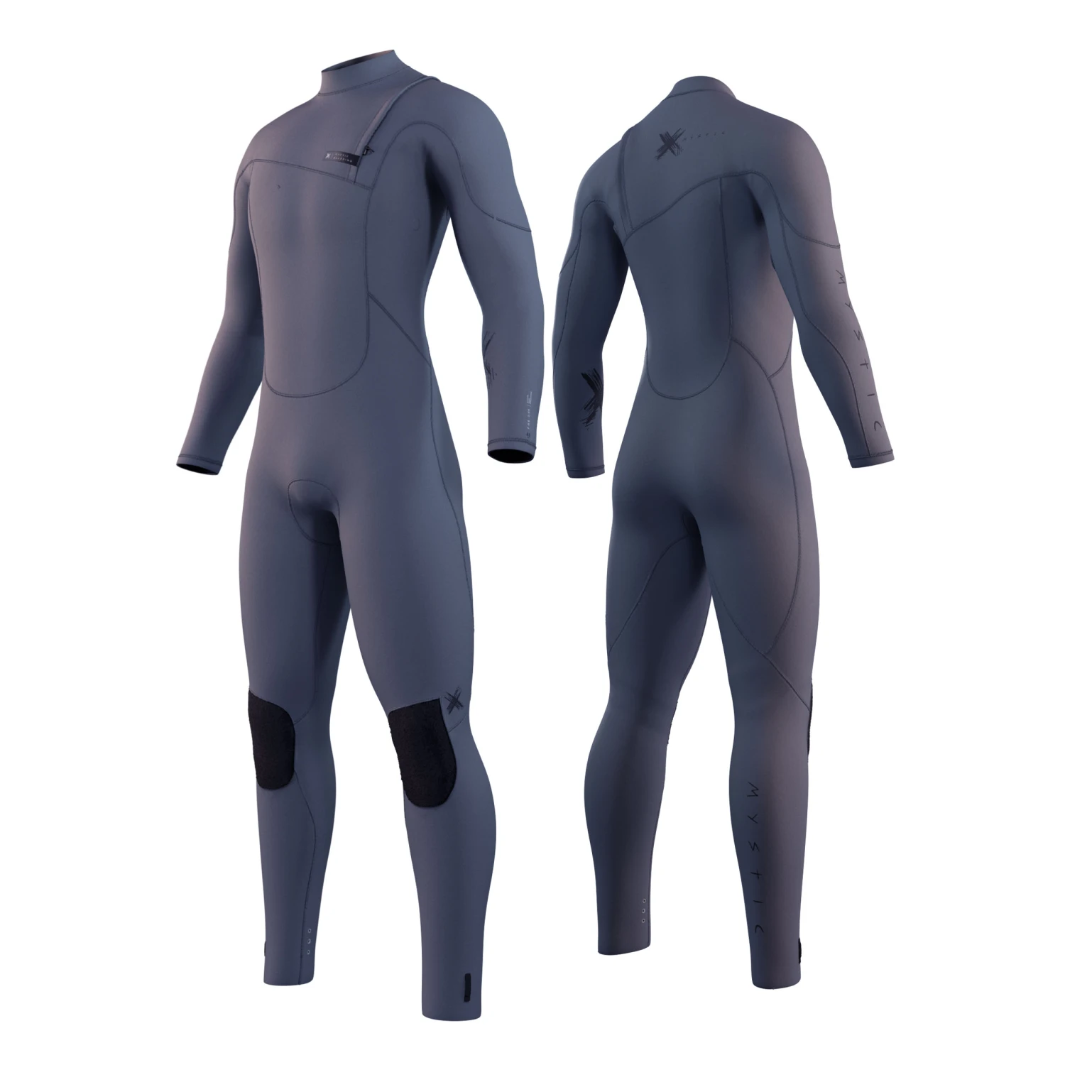 Mystic THE ONE 4/3 GBS Zip-Free Wetsuit - Grey 220009 2 Mystic THE ONE 4/3 GBS Zip-Free Wetsuit - Grey 220009 - Image 2