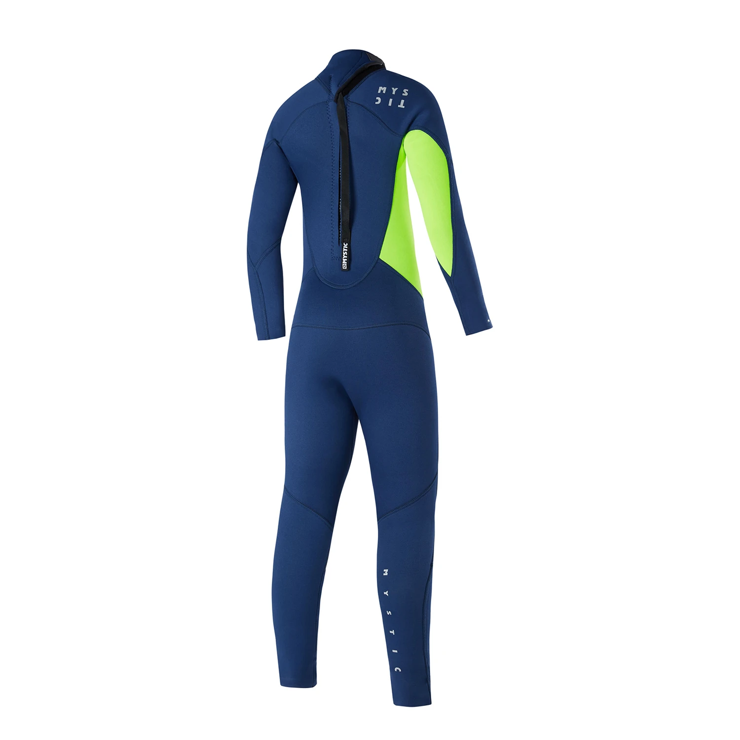 Mystic Junior Star 3/2 GBS Back Zip Flatlock Wetsuit - Night Blue - Image 2
