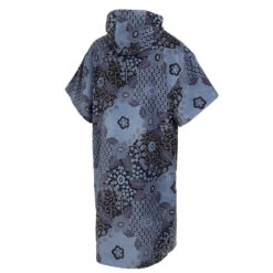 Mystic Velours AOP Poncho - Blue/Black -Mystic Store Y2022 mystic velours aop poncho blue black 2