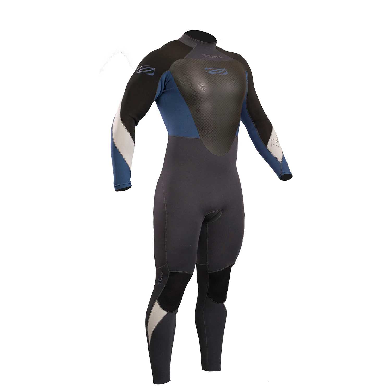 Gul Response 3/2mm BS Wetsuit - Graphite/Blue 1 Gul Response 3/2mm BS Wetsuit - Graphite/Blue